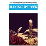 Manuscript Book -10 Staves per Page - Wide Spacing -