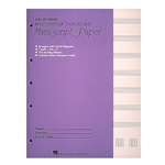 Bass Guitar Tablature Manuscript Paper (Purple Cover) -