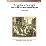 English Songs Renaissance to Baroque -