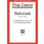 Alfred's Basic Piano Prep Course: Flash Cards - A & B