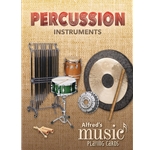 Percussion Instruments Playing Cards -
