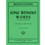 Song Without Words in D Major, Op.109 -