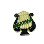 Music Lyre Award Pin