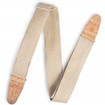Levy's Leathers Guitar Strap - Hemp w/ Natural Cork Ends 2" Wide