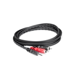 Hosa Stereo Breakout - 3.5 mm TRS to Dual RCA - 10'
