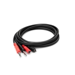 Hosa Stereo Interconnect - Dual 1/4 in TS to Dual RCA - 10'