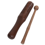 DOBANI WAGS Wooden Single Agogo Bell with Mallet