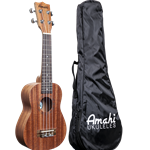 Amahi UK120W Select Mahogany Ukulele w/Bag Soprano