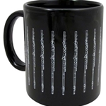 Flute Mug Black and Silver