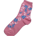 Pink Socks with Notes