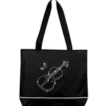 Bling Violin Tote Bag