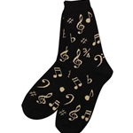 Music Note Socks One Size