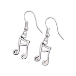 AIM MUER18 Beamed Sixteenth Note Earrings