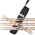 Vic Firth PFS5A4ESB1 American Concept Freestyle Drumstick Bundle w/Stick Bag 5A