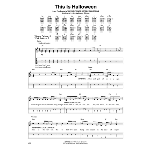 Buy Hal Leonard Halloween Guitar Songs-Easy Guitar Tab