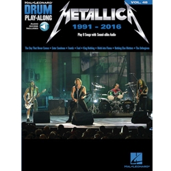 Drum Play-Along Metallica 1991-2016 w/ Audio Access -