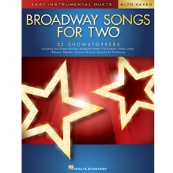 Broadway Songs for Two Alto Saxophones - Easy Instrumental Duets -