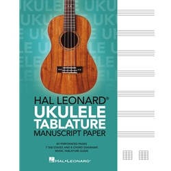 Hal Leonard Ukulele Tablature Manuscript Paper -