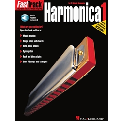 FastTrack Harmonica Method: For C Diatonic Harmonica - Book 1 - Beginning