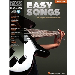 Easy Songs - Bass Play-Along Volume 34 -