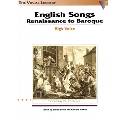English Songs: Renaissance to Baroque -