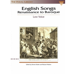 English Songs Renaissance to Baroque -