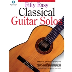 50 Easy Classical Guitar Solos w/CD -
