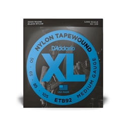 D'Addario ETB92 XL Nylon Tapewound Electric Bass
