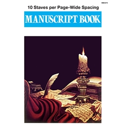 10 Staves per Page Wide Spacing Manuscript -
