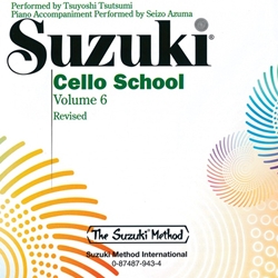 Suzuki Cello School, Volume 6 CD - Revised Edition -