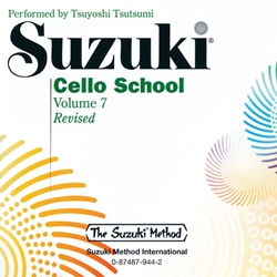 Suzuki Cello School, Volume 7 CD - Revised Edition -