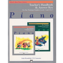 Alfred's Basic Piano Library: Ear Training Teacher's Handbook and Answer Key Complete - 1 - 3