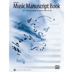 Alfred's Music Manuscript Book, 10-Stave -