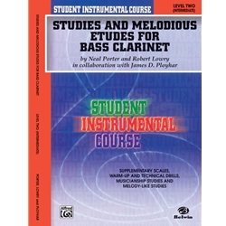 Student Instrumental Course: Studies and Melodious Etudes for Bass Clarinet - Level 2 - Intermediate