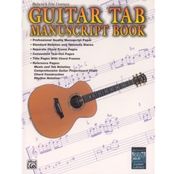 Belwin's 21st Century Guitar Method: Guitar Tab Manuscript Book -