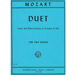 Duet (after the Piano Sonata in A Major, K. 331) -