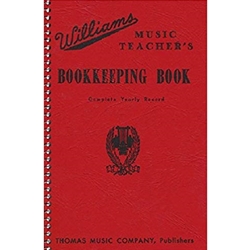 Williams Music Teacher's Book Keeping Book -