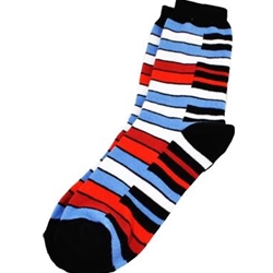 Blue Rainbow Keyboard Socks