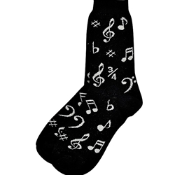 AIM 10010 Women's Socks w/ Music Symbols 9-11 Women's