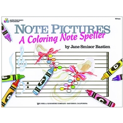 Bastien Note Pictures: A Coloring Note Speller -