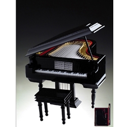 Music Box "Fur Elise" Black Grand Piano