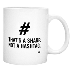 That's a Sharp Not a Hashtag Mug