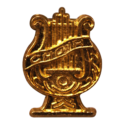 Gold Choir Lyre Award Pin