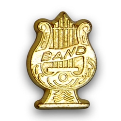 Gold Band Lyre Award Pin