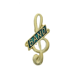 Band Clef Award Pin
