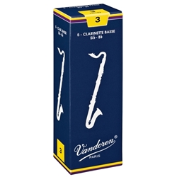 Vandoren Bass Clarinet Reeds - Traditional - Box of 5