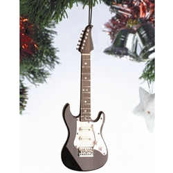 Black Electric Guitar Ornament