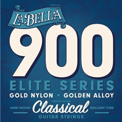 La Bella 900 Elite Classical Guitar Set Medium Tension