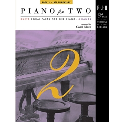 Piano for Two - Book 3 - Late Elementary