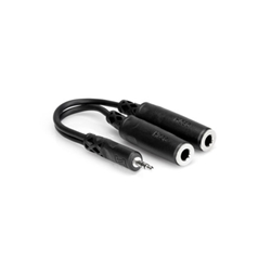 Hosa Y Cable - 
3.5 mm TRS to Dual 1/4 in TRSF